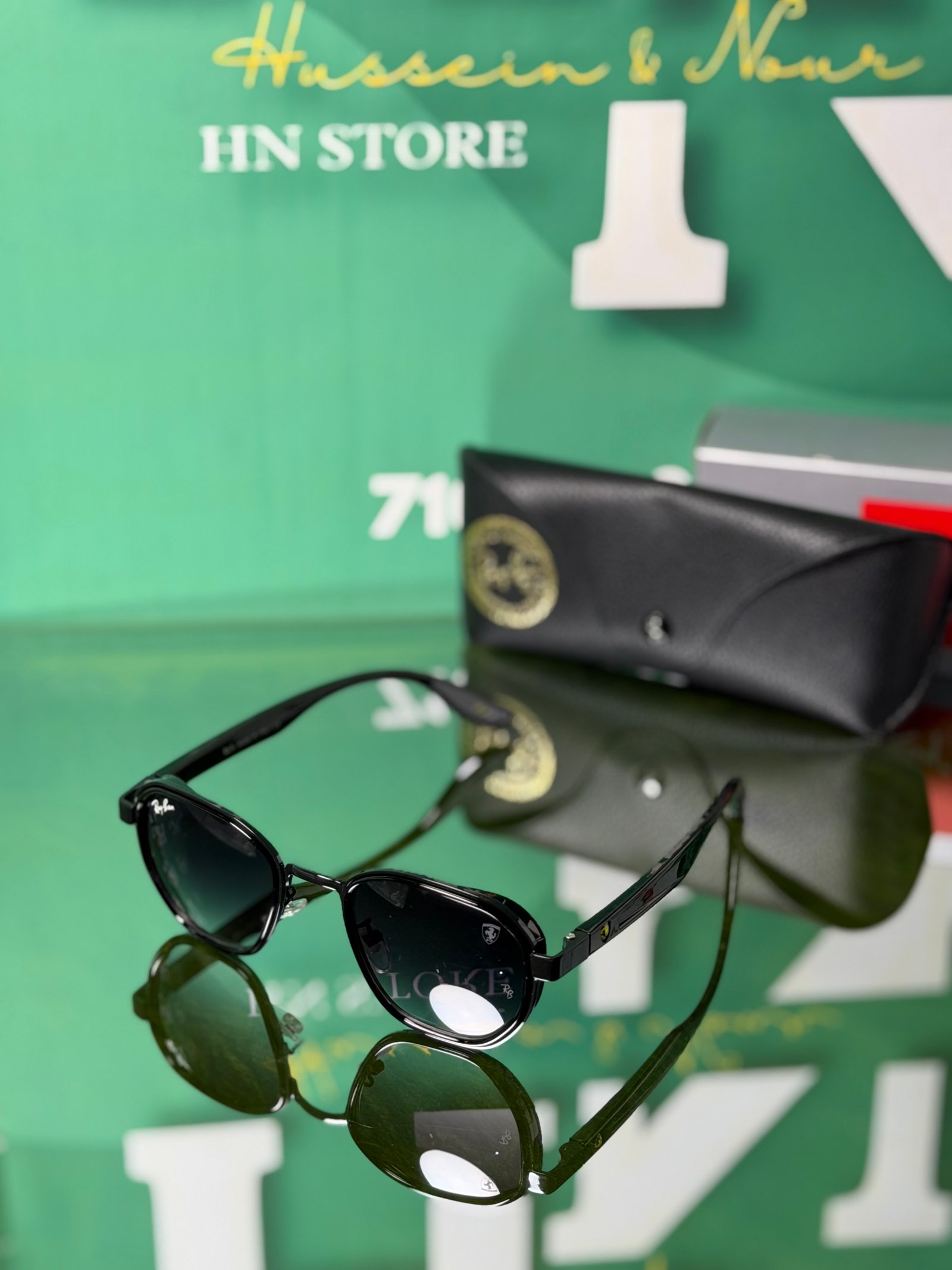 RayBan black sunglasses